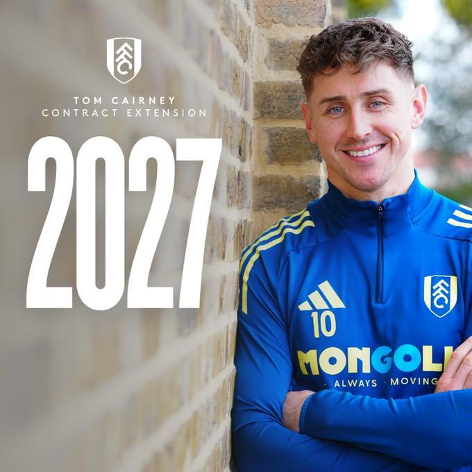 hth-官方：富勒姆与队长凯尔尼续约至2027年